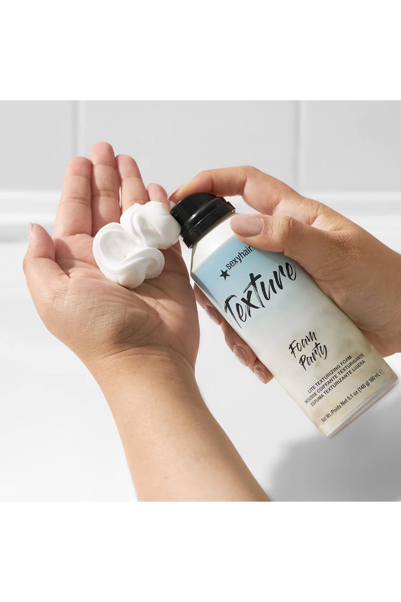 SexyHair Texture Foam Party Lite Texturizing Foam 5.2oz, Alternate, color, N/A