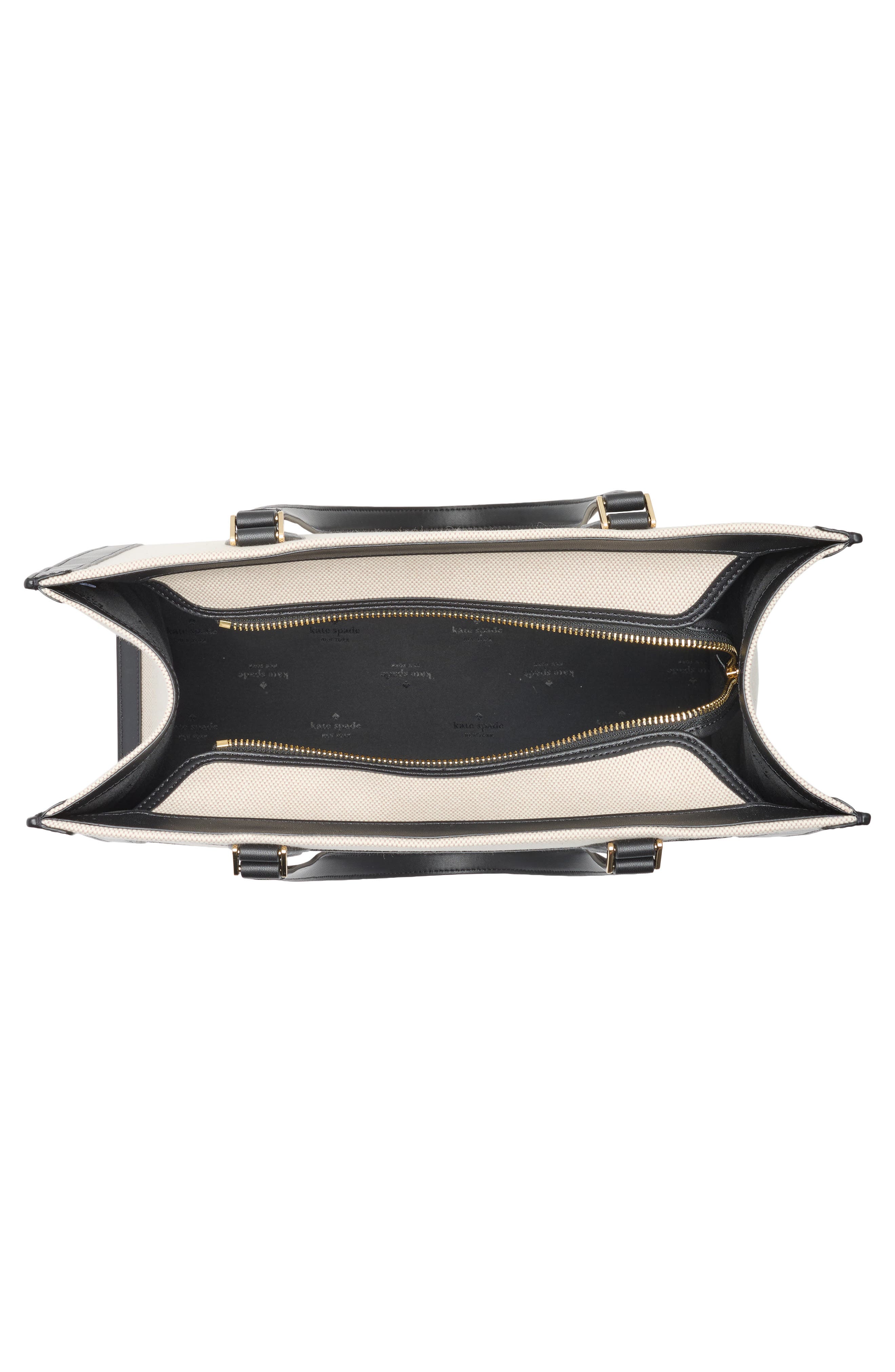 Kate Spade New York ellie large canvas tote bag, Alternate, color, Black Multi