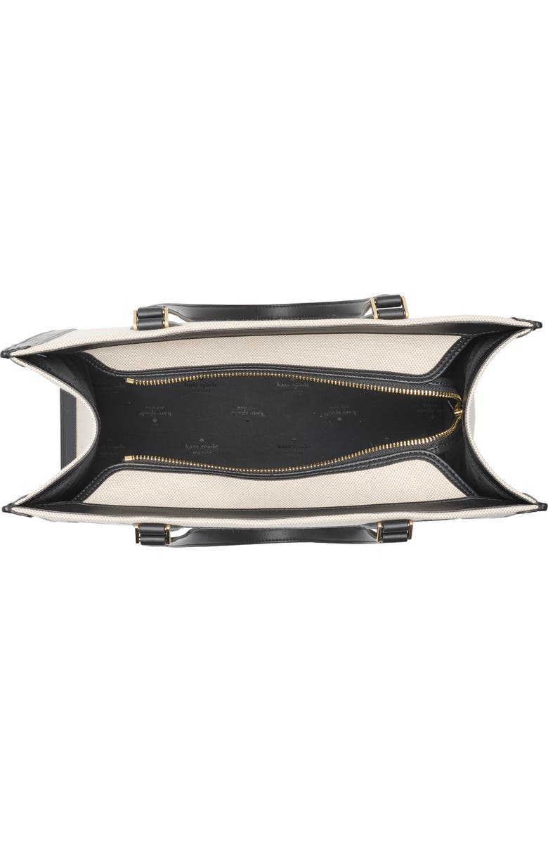 Kate Spade New York ellie large canvas tote bag, Alternate, color, Black Multi