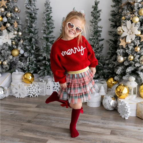 SWEET WINK SWEET WINK CHRISTMAS PLAID TIERED TUTU