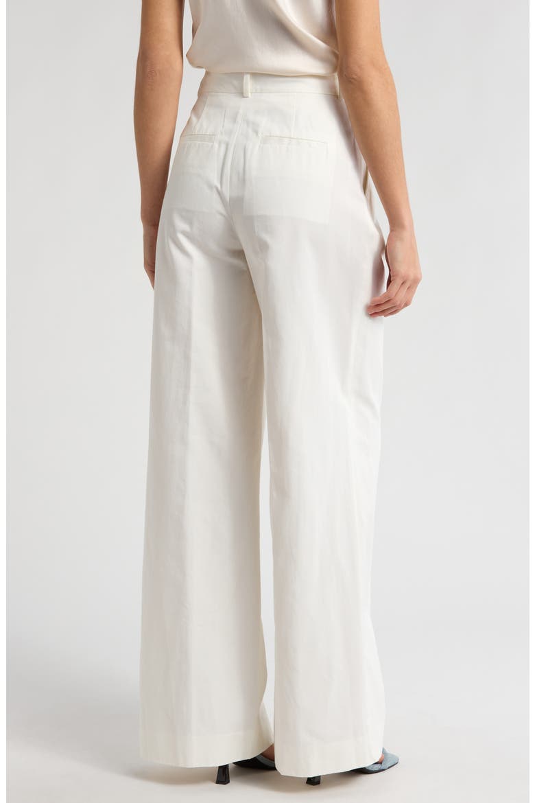 Juliana Pleated Wide Leg Pants, Alternate, color, BLANC DE BLANC
