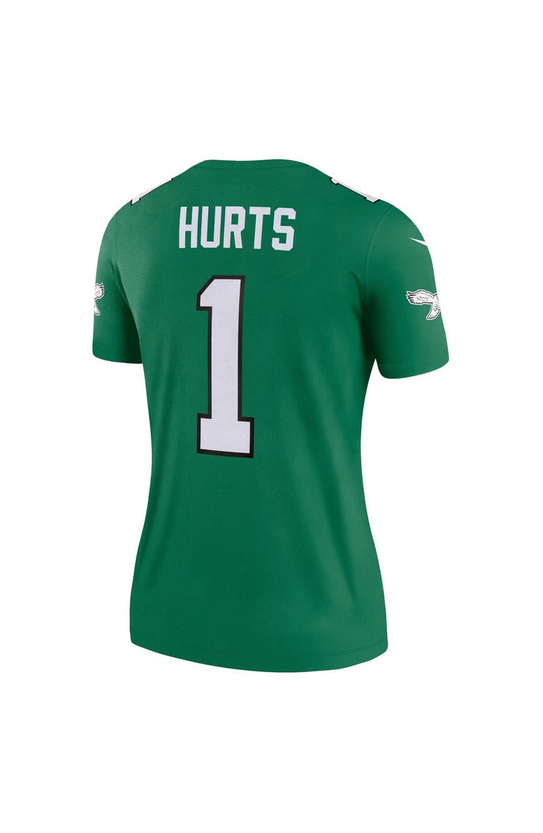 Nike Women's Nike Jalen Hurts Kelly Green Philadelphia Eagles Alternate Legend Player Performance Top, Alternate, color, Kelly Green