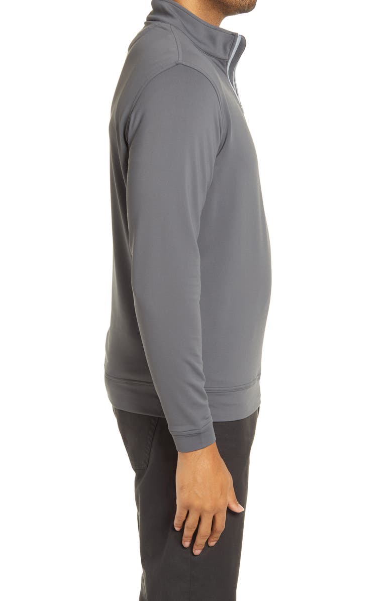 Peter Millar Perth Performance Quarter Zip Sweatshirt, Alternate, color, Iron