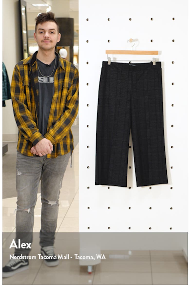 High Waist Crop Wide Leg Pants (Nordstrom Exclusive) video