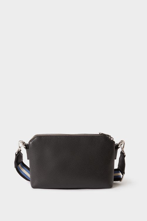 Osprey London The Stella Leather Crossbody Bag In Black
