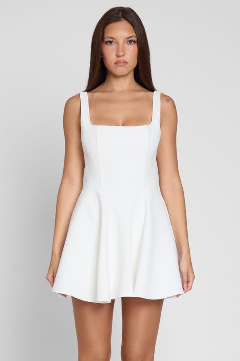 Sloane Square Neck Corset Mini Dress