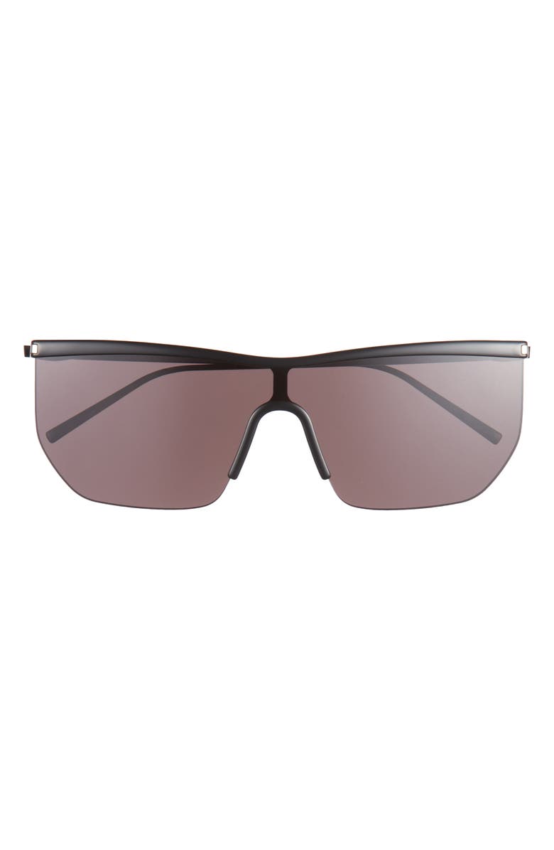 Saint Laurent 99mm Shield Sunglasses, Main, color,