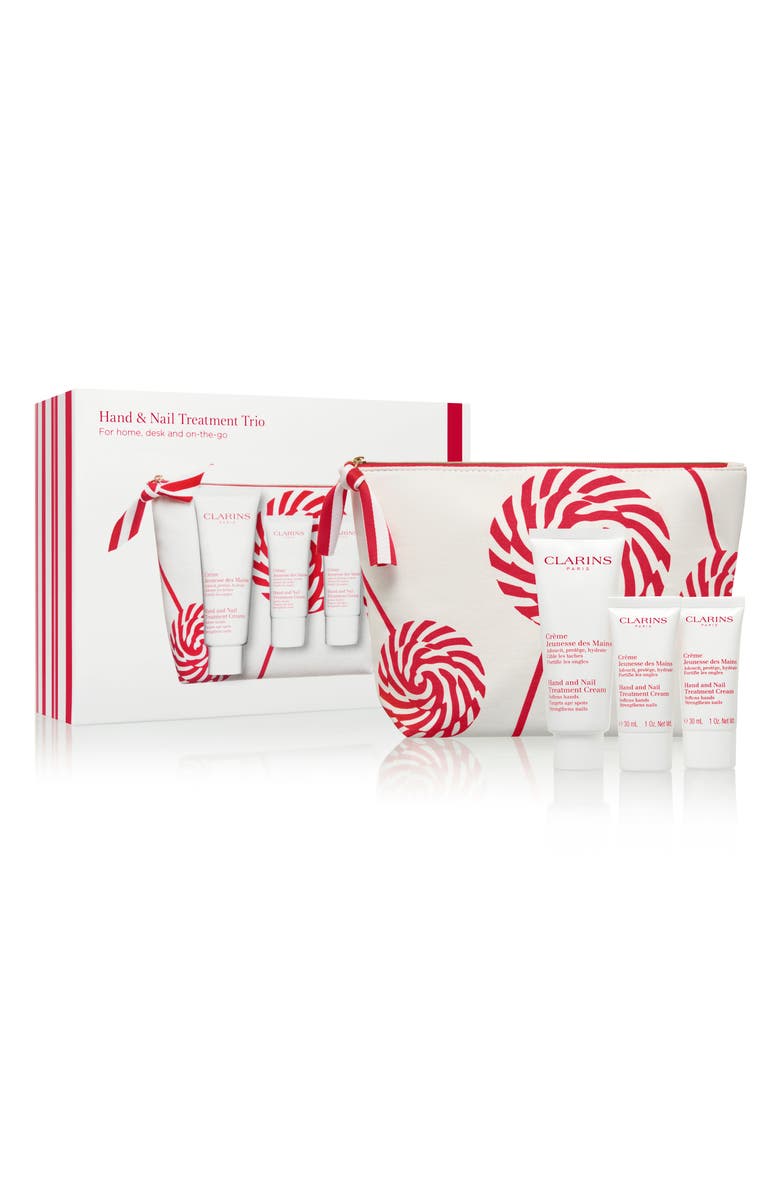 Clarins Hand & Nail Treatment Cream Trio, Main, color,