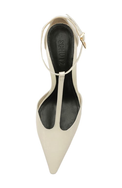 Schutz Allure Pointed Toe T-strap Pump