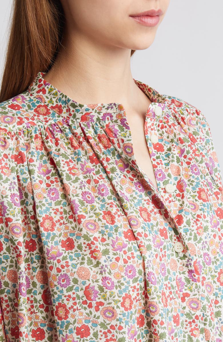 Liberty London Boho Floral Cotton Button-Up Shirt, Alternate, color,