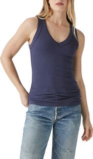 Michael Stars Blanche Side Ruched Tank