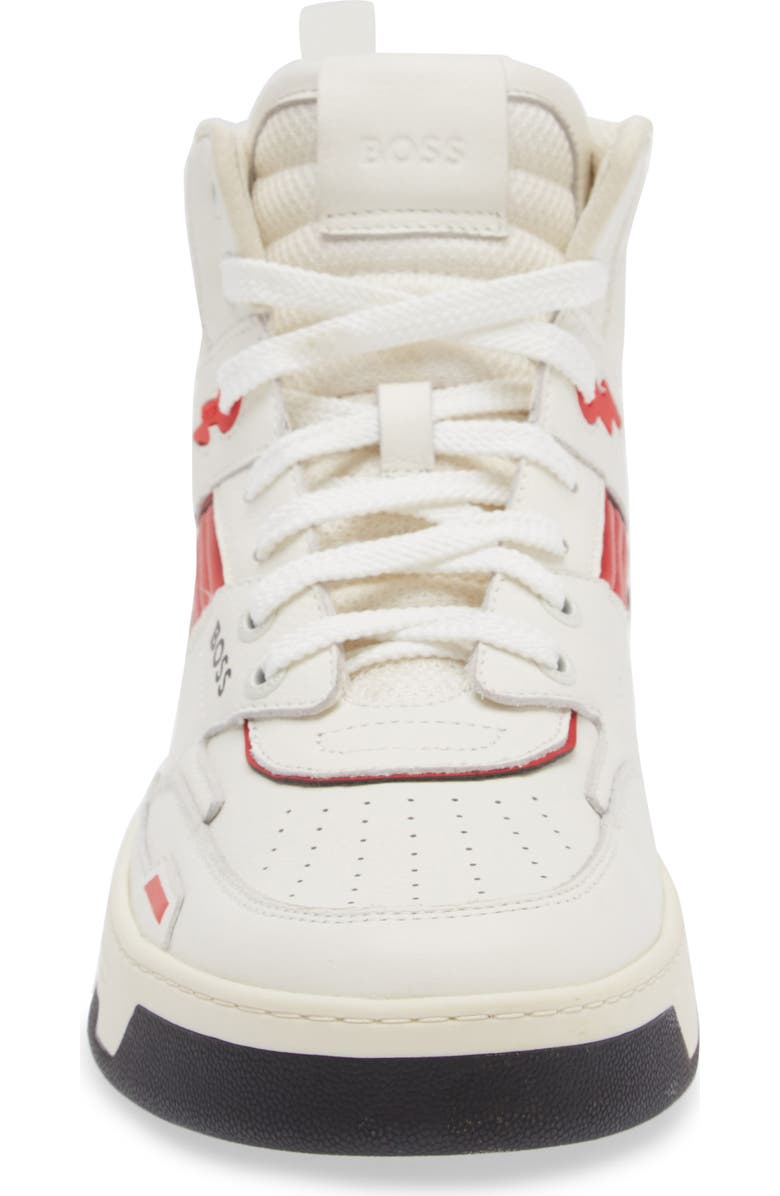 BOSS Baltimore High Top Sneaker, Alternate, color, Open White