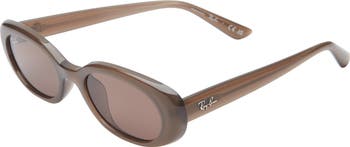Felt Cute 52mm Gradient Small Oval Sunglasses
