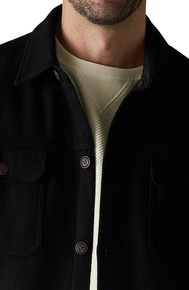 The Normal Brand Brightside Flannel Lined Workwear Jacket, Alternate, color, Black