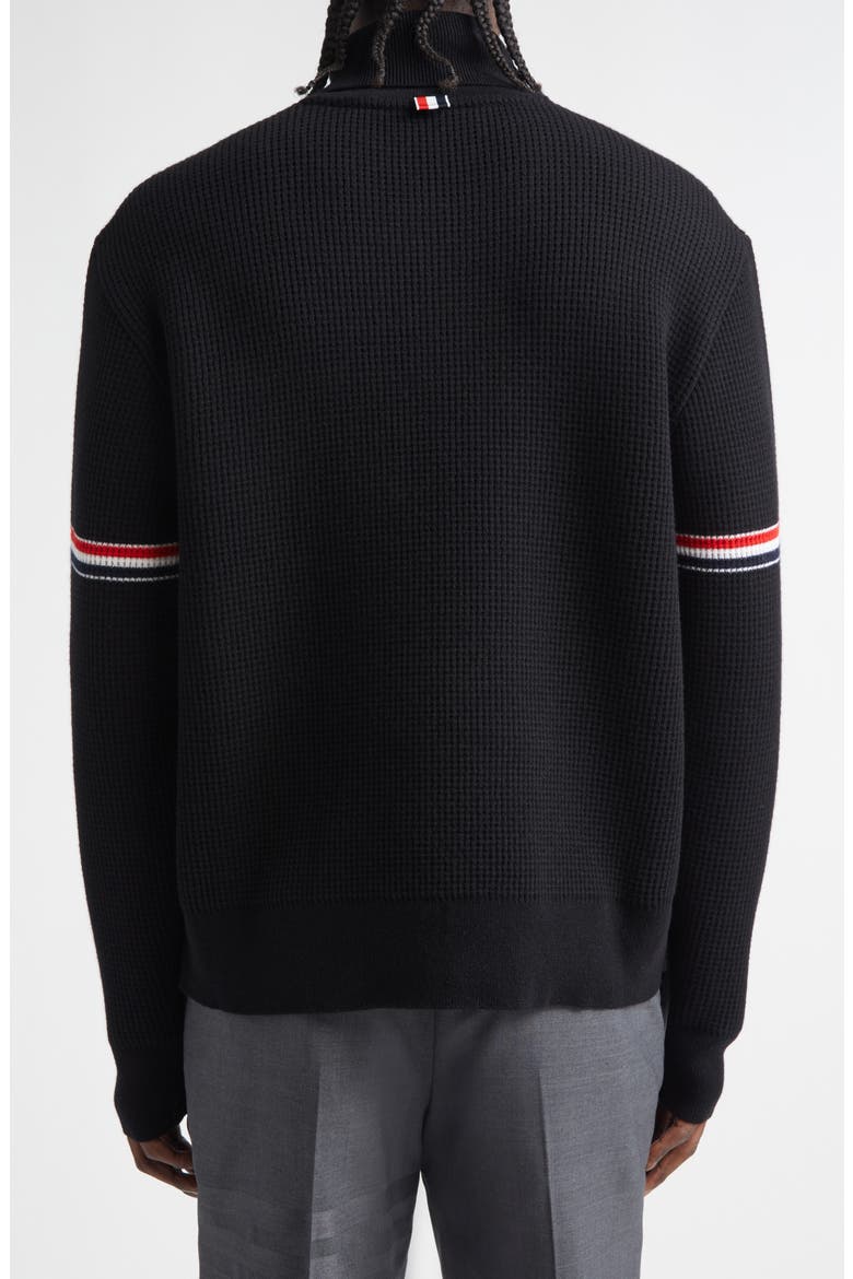 Cashmere Blend Turtleneck Sweater, Alternate, color, BLACK