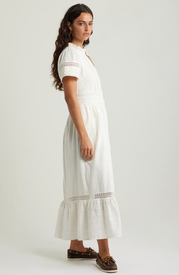 Lace Trim Maxi Dress