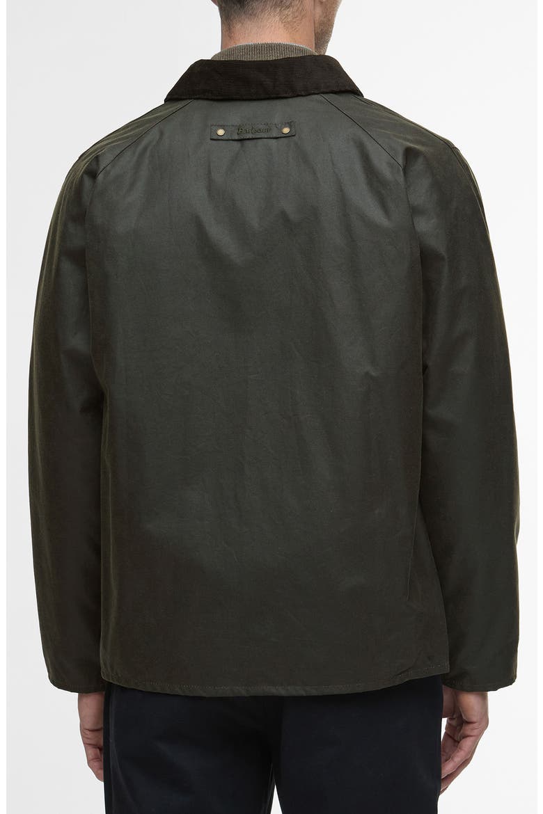 Lorden Waxed Mackintosh Jacket, Alternate, color, OLIVE