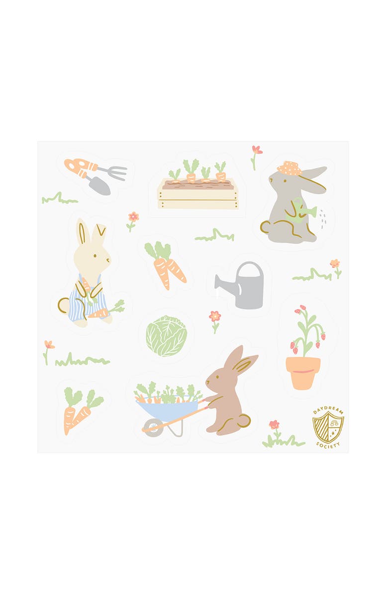 Daydream Society Bunnies In The Garden  Stickers, Main, color, Asssorted Pre-Pack