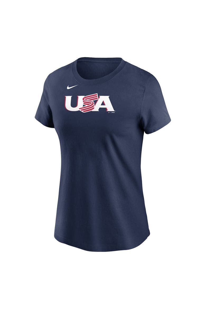 Women's Nike Tim Anderson Navy USA Baseball 2023 World Baseball Classic Name & Number T-Shirt, Alternate, color, Navy
