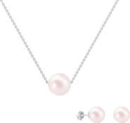 Donatello Gian Sterling Silver Shell Pearl Jewelry Set