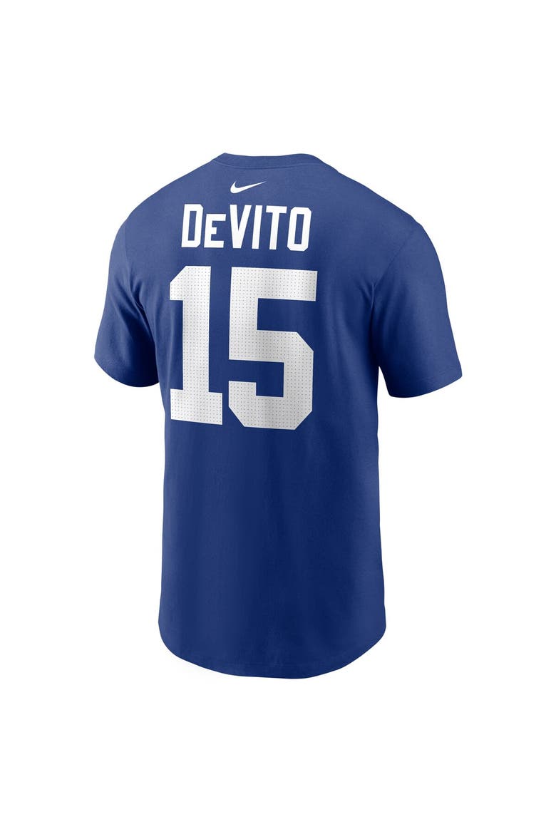 Men's Nike Tommy DeVito Royal New York Giants Name & Number T-Shirt, Alternate, color, Royal