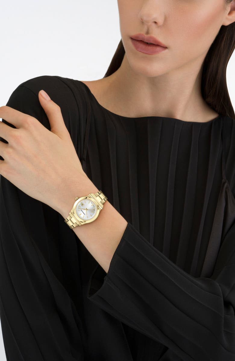 FERRAGAMO 1927 Goldtone Bracelet Watch, 33mm, Alternate, color, Ip Yellow Gold