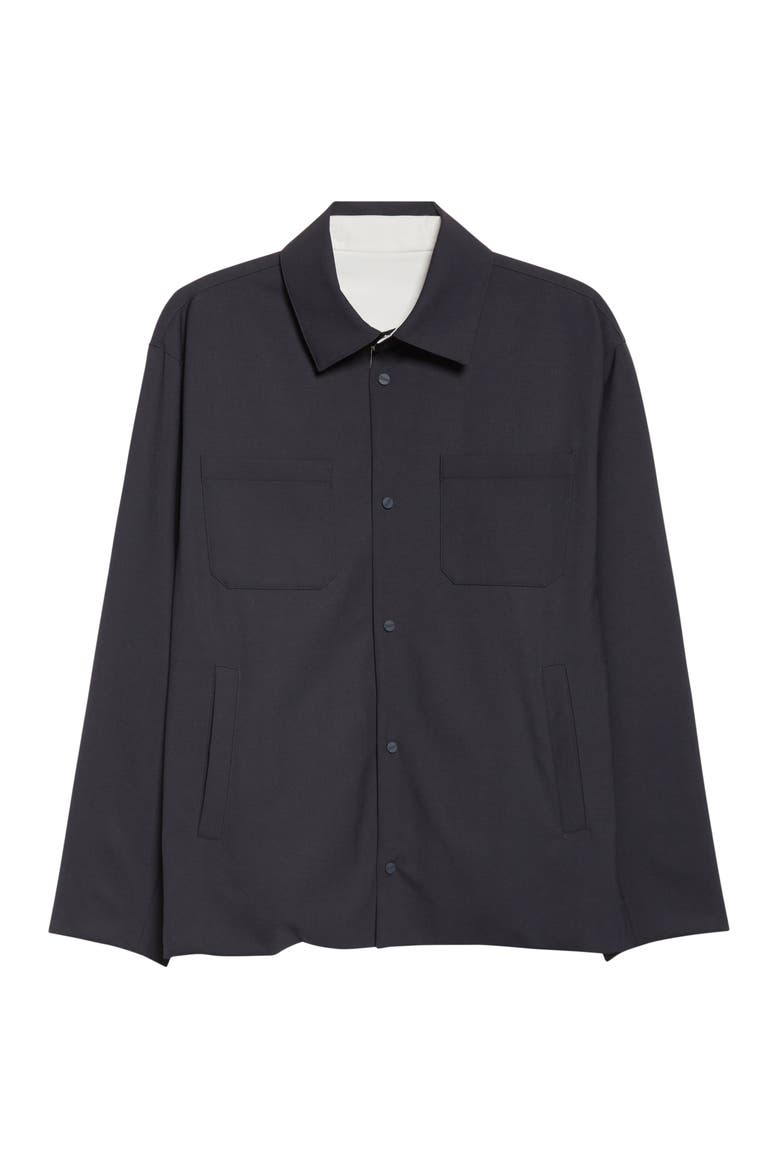 Reversible Shirt Jacket, Alternate, color, NAVY
