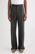 Dries Van Noten Penrud Plaid Pleated Wool Trousers