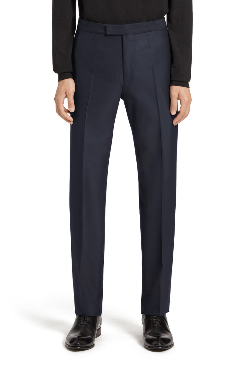 Trofeo 600 Wool & Silk Tuxedo, Alternate, color, NAVY