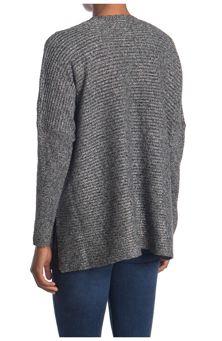 RXB Lurex Rib Drape Cardigan, Alternate, color, 