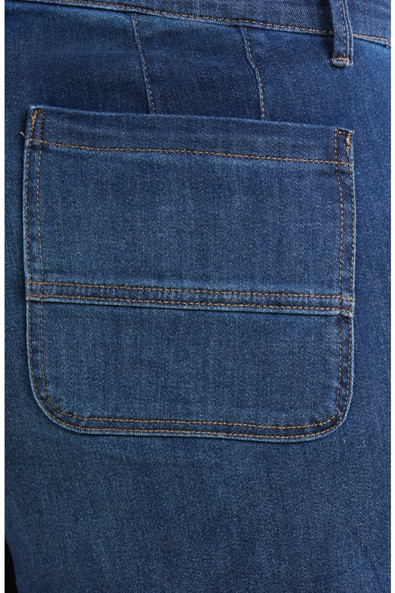 Whitney 'Ab'Solution Skyrise Wide Leg Ankle Jeans, Alternate, color, INDIGO
