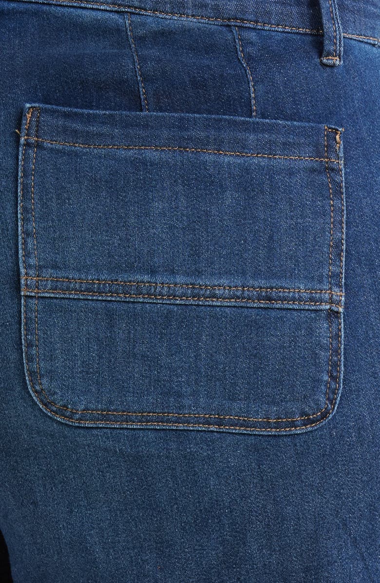 Wit & Wisdom Whitney 'Ab'Solution Skyrise Wide Leg Ankle Jeans, Alternate, color, Indigo