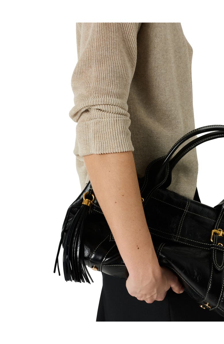 GERARD DAREL Lorina Open Front Cardigan, Alternate, color, Natural