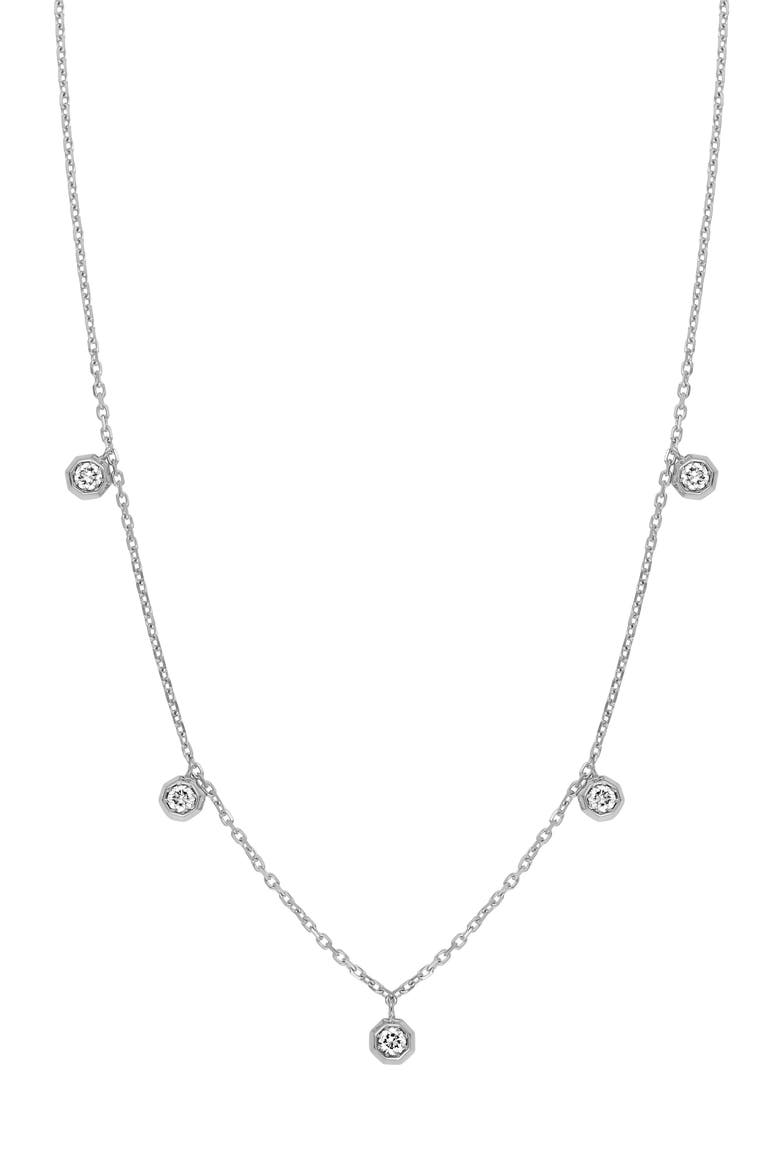 Monaco Diamond Shaker Necklace (Nordstrom Exclusive), Main, color, 18K WHITE GOLD