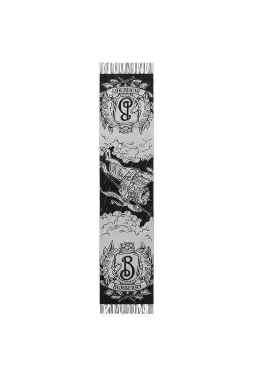 Burberry Wide Reversible Stormy Knight Scarf