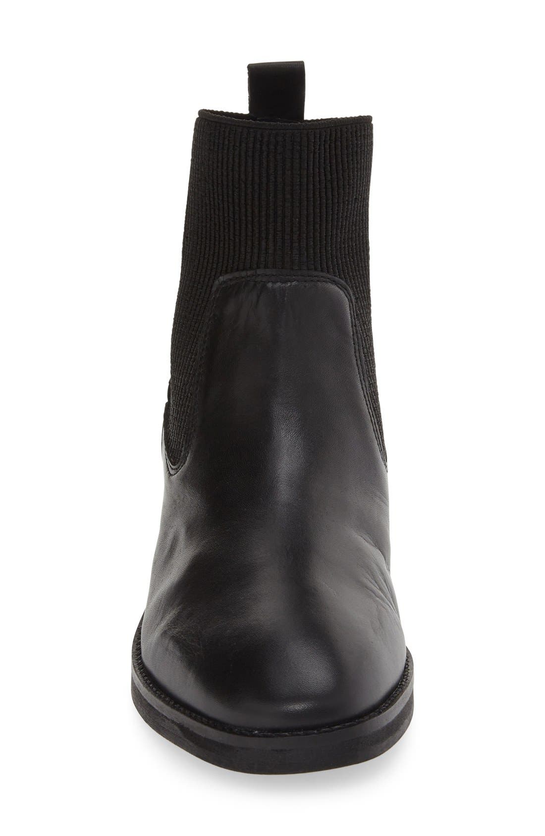 Topshop 'Ana' Elastic Bootie, Alternate, color, 