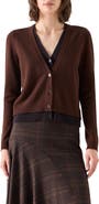Akris punto Wool & Cashmere Trompe l'Oeil Cardigan