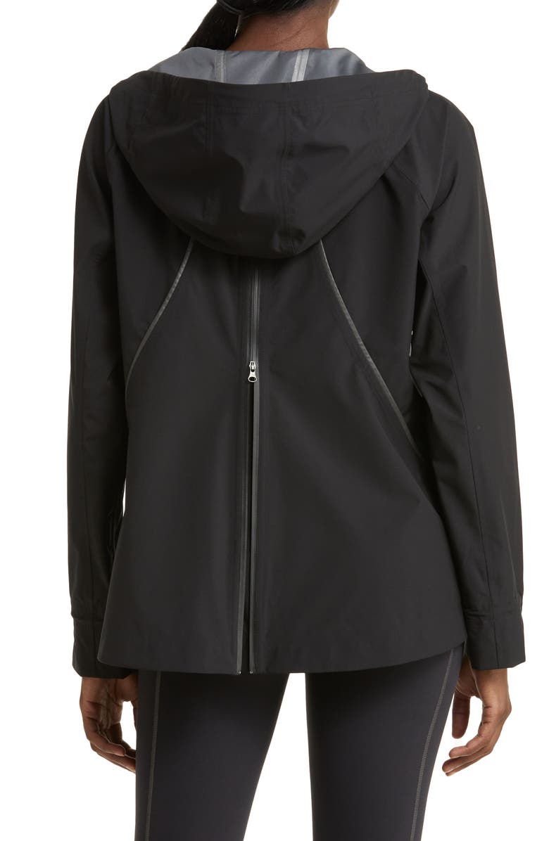 Zella Commute Hooded Water Resistant Rain Jacket, Alternate, color, 
