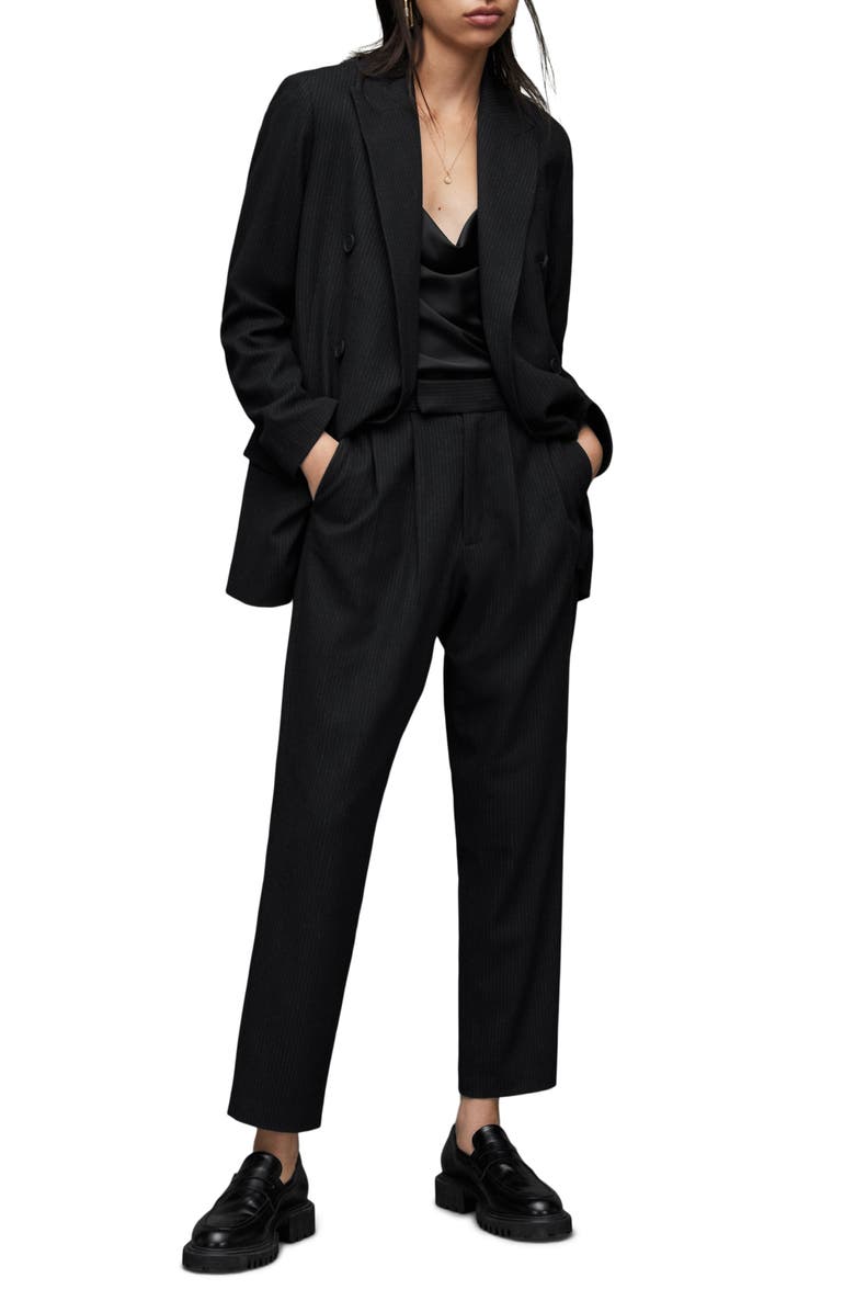 AllSaints Astrid Pinstripe Blazer, Alternate, color, 