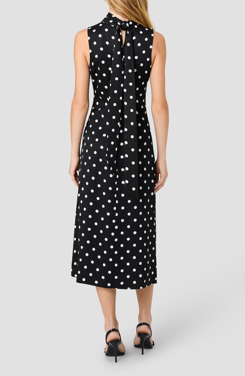 French Connection Ennis Sleeveless Satin Midi Dress, Alternate, color,