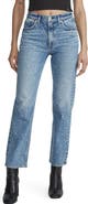 rag & bone Harlow Rhinestone Straight Leg Jeans