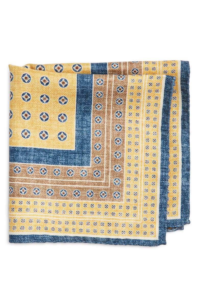 Nordstrom Neat Silk Pocket Square, Main, color, 