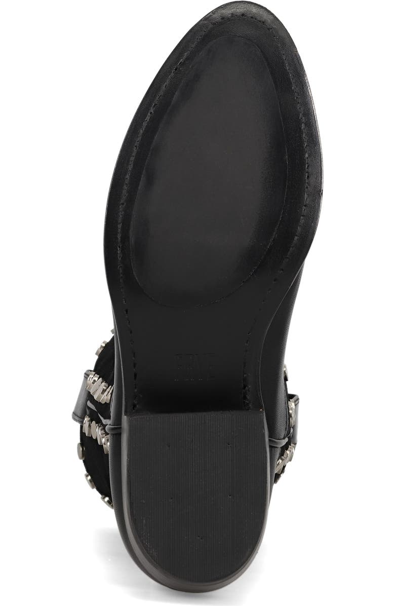 Frye Billy Stud Western Boot, Alternate, color, Black