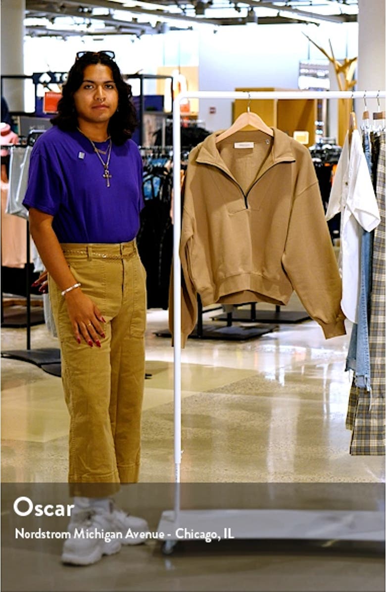 Women's Half Zip Sweatshirt, sales video thumbnail