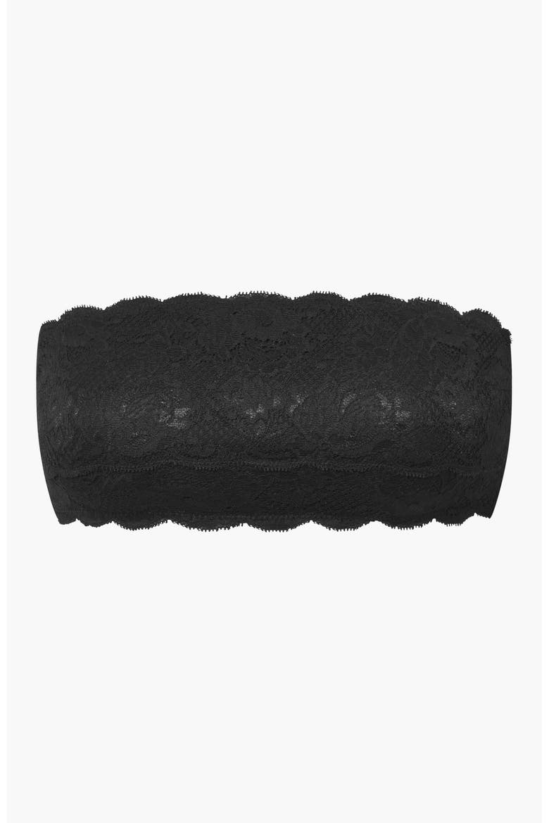 Nsn Flirtie Bandeau Bra, Alternate, color, Black