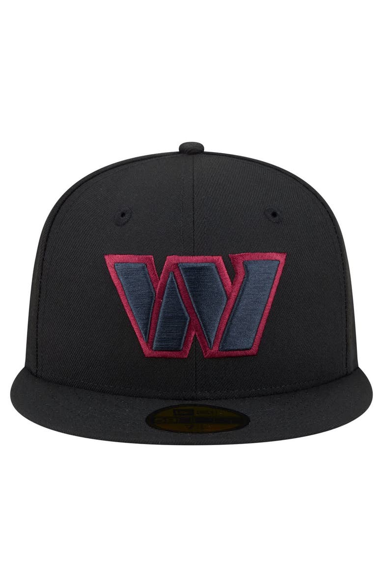 New Era Men's New Era  Black Washington Commanders Color Pop 59FIFTY Fitted Hat, Alternate, color, Black