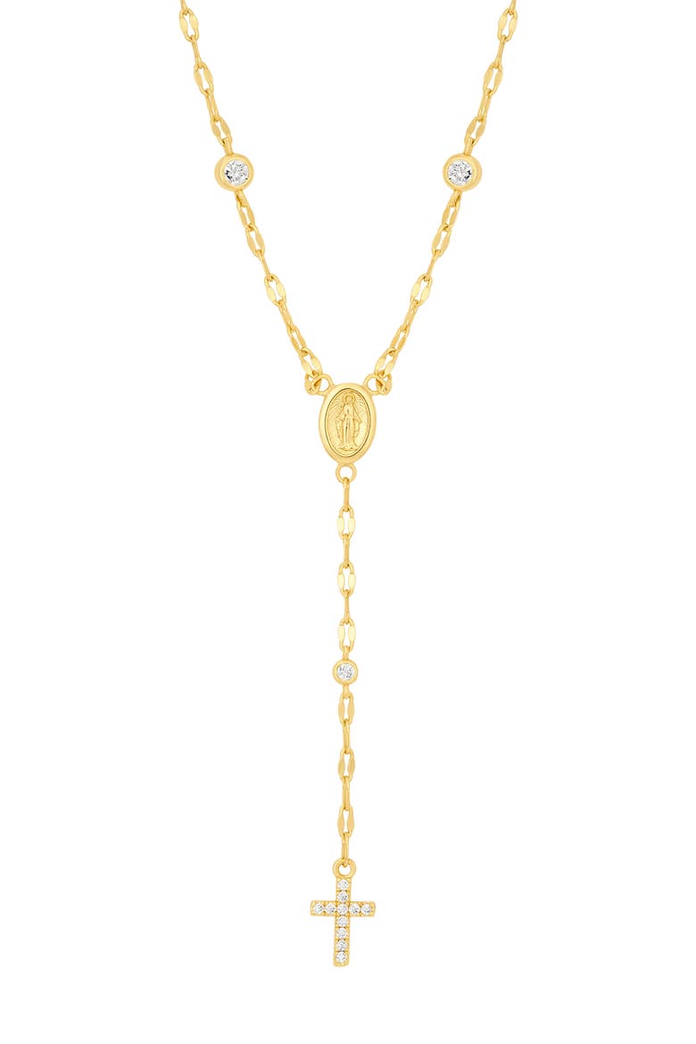Cubic Zirconia Cross Drop Y-Necklace video