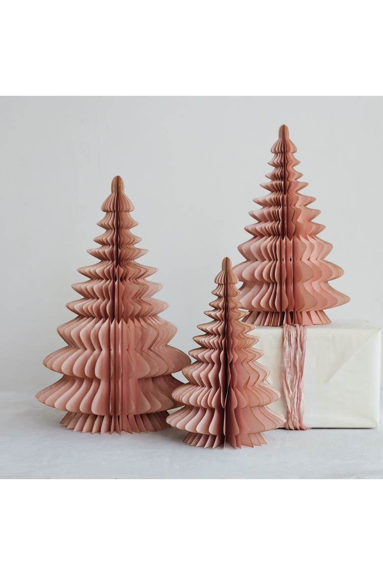 Honeycomb Tree in Recycled Paper, Main, color, Gold and Peach