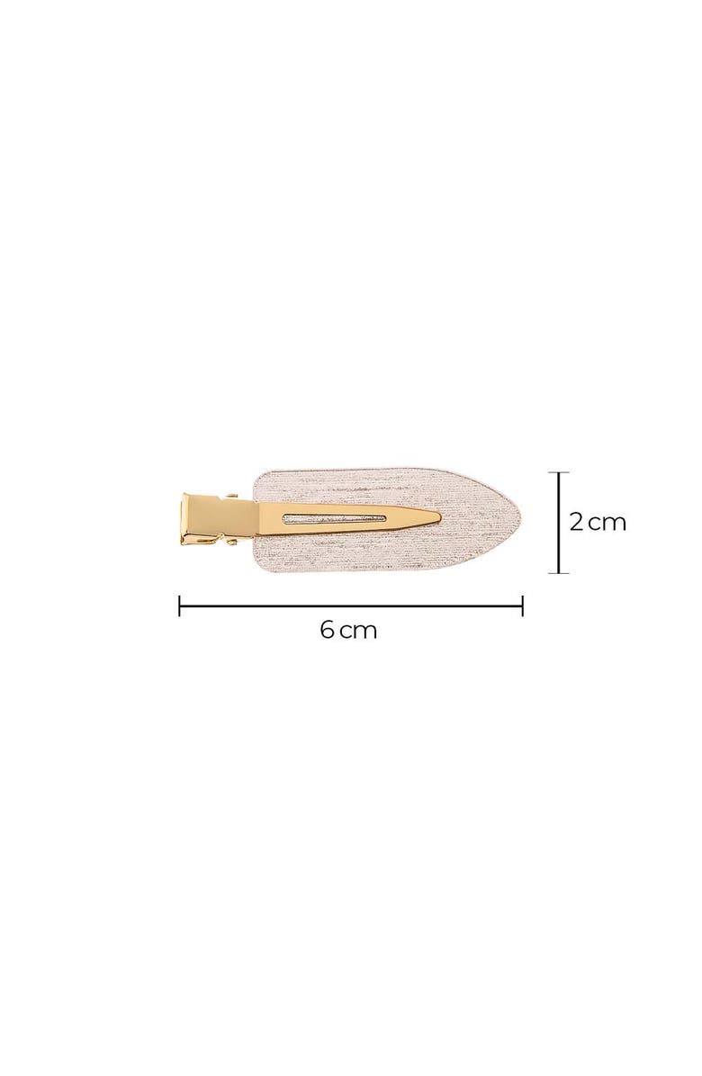 BY ADINA EDEN Shimmer Acrylic Creaseless Hair Clip Trio, Alternate, color, Grey