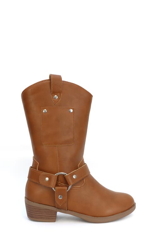 Yoki Kids' Pocket Cowboy Western Boot In Brown